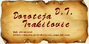 Doroteja Trakilović vizit kartica